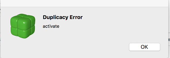 duplicacy error